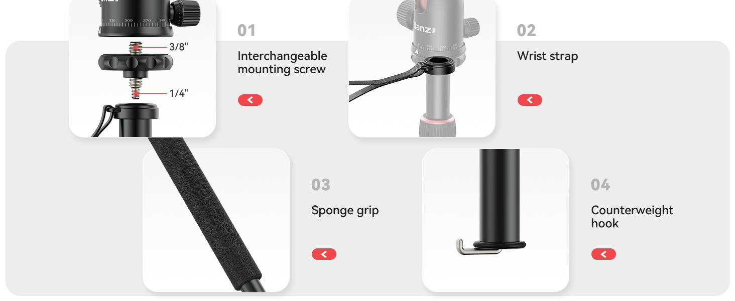 ULANZI TT31 Claw Quick-Release Camera Tripod