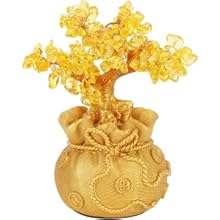 金ツリー 招財樹 金のなる木 黄水晶 開運グッズ 金運 アップ 