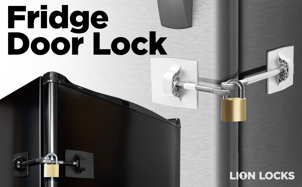 Refrigerator Lock with Padlock Fridge Locks for Adults