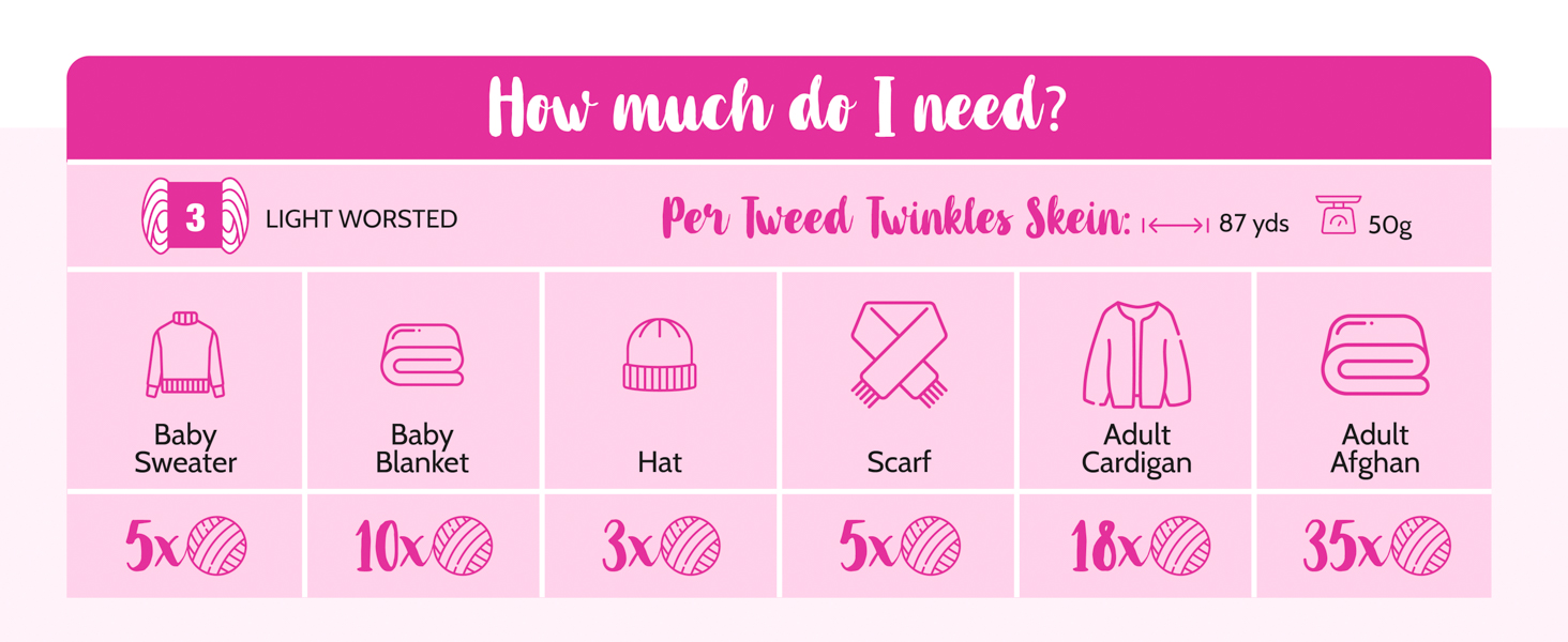 tweed twinkles yarn knitpal