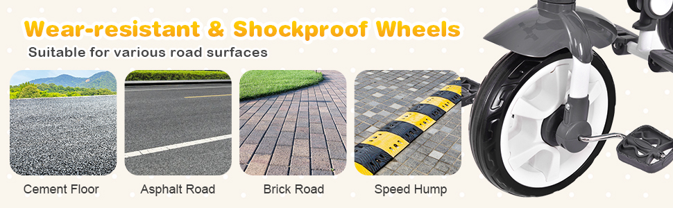 wear-resistant and shockproof wheels