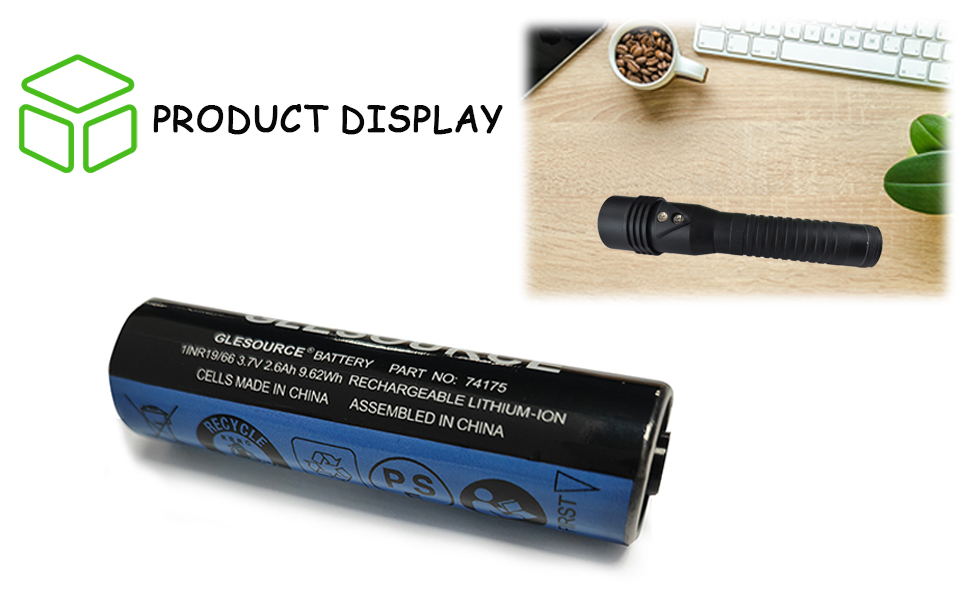 BATTERY バッテリー 19V Amazon.com: GLESOURCE 3.7V 2.6Ah Rechargeable 74175 Lithium-ion