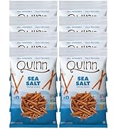 Quinn Gluten Free Sea Salt Pretzel Sticks - Whole Grain, Made with Real Ingredients, Whole Grain ...