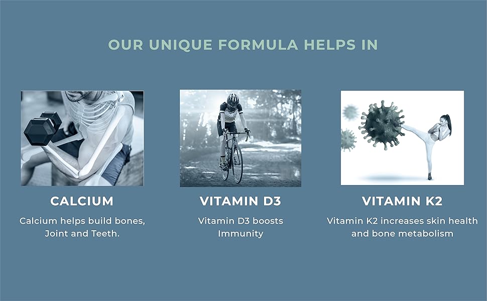 Benefits of Holistic Calcium with our unique formula