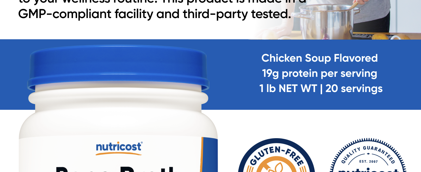 Bone Broth Protein (Chicken Soup Flavored)