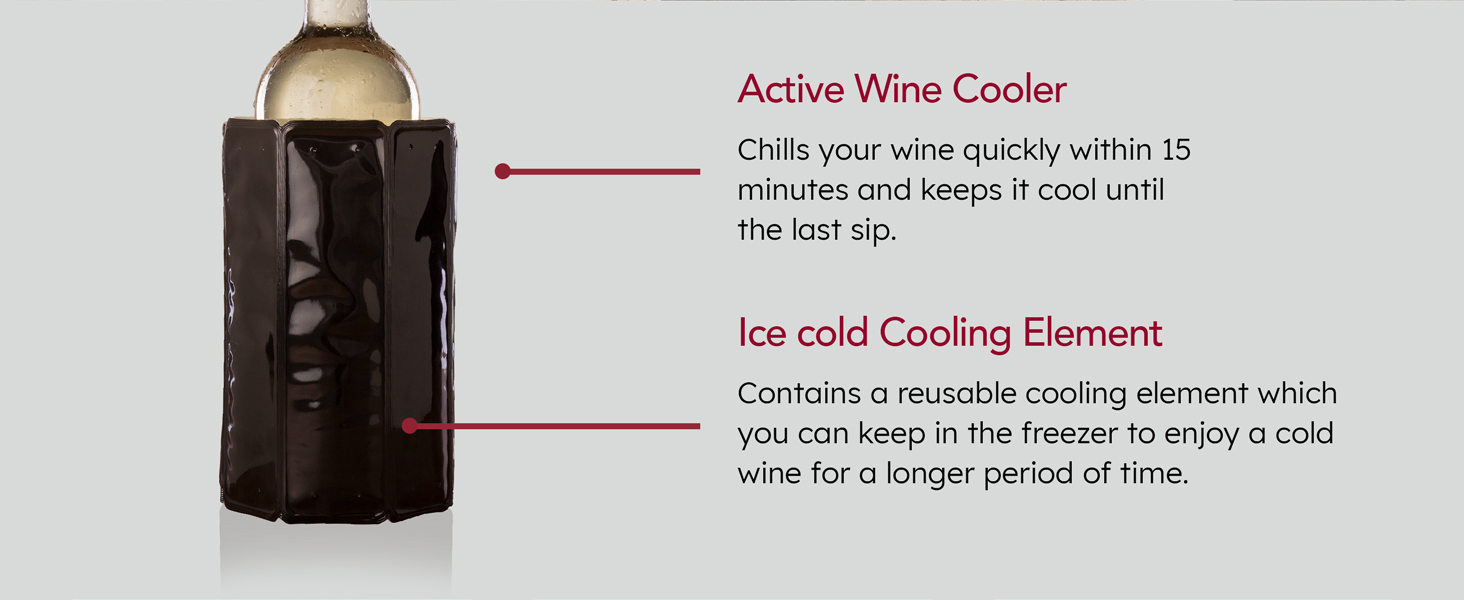 Premium A+ Content - Wine Coolers - Flexible Black Sleeve