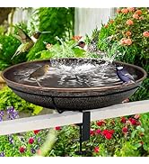 Amazon.com: OUISJYER Small Metal Bird Bath for Outdoors, 10
