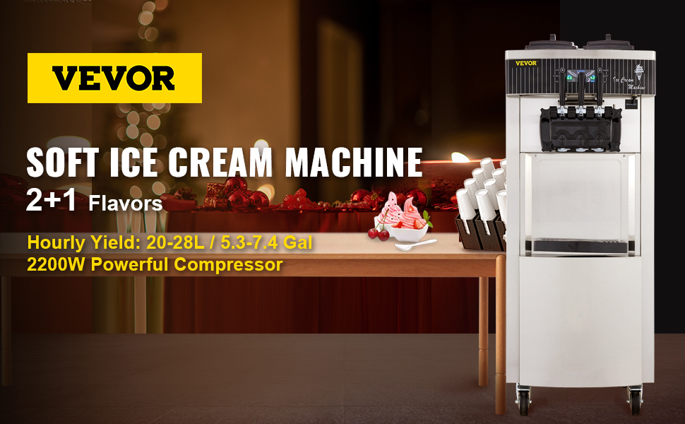 VEVOR Commercial Ice Cream Maker 8228H and Frozen Drink