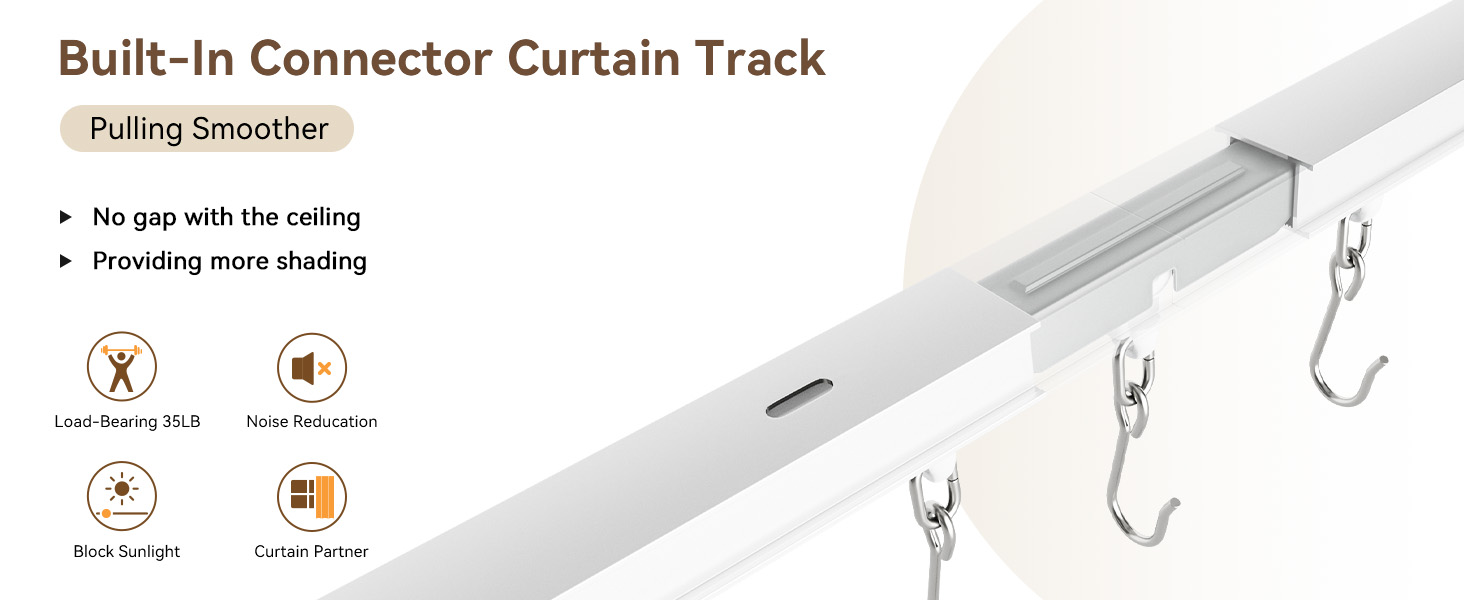 curtain track ceiling mount