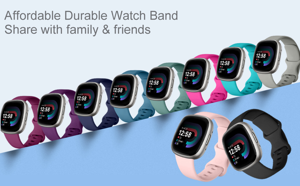 Maledan Compatible with Fitbit Sense Bands/Fitbit Versa 4 Bands/Versa 3