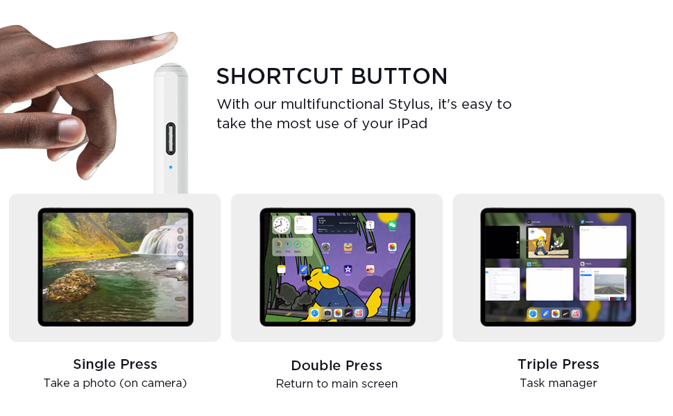 iPad Pen, Palm Rejection & Tilt Active Digital Tablet iPad Stylus