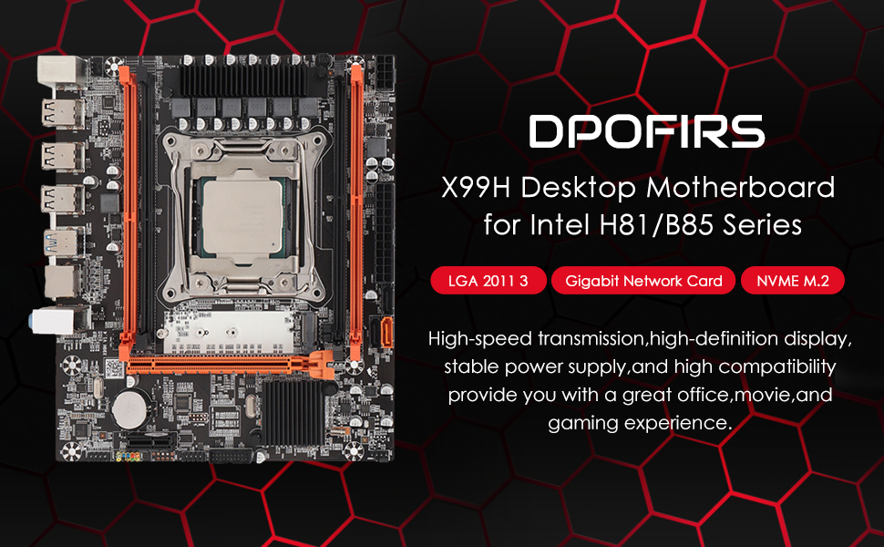 Motherboard CPU Combo for H81 B85 Chipset, LGA 20113 E5