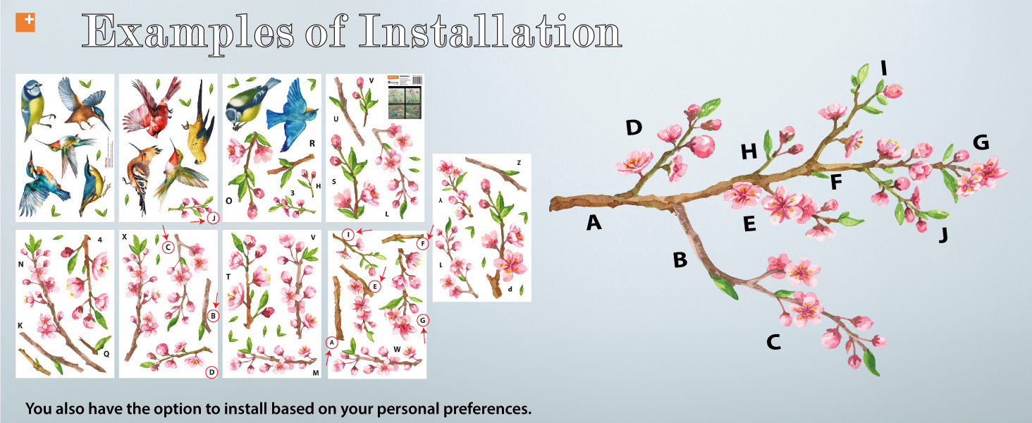 WALPLUS Spring Window Clings Spring Decorations Summer Windo... 9 This spring you can decorate your windows in an easy and fun way with our window clings!