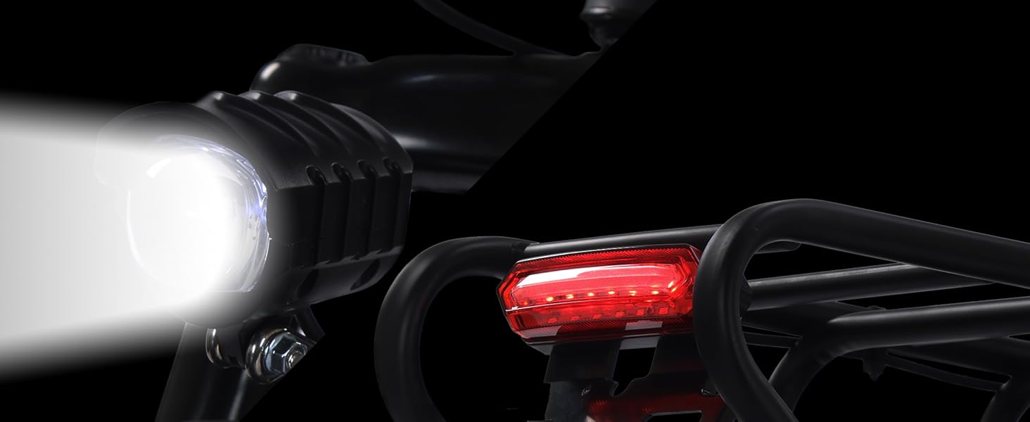 TRIOBLADE electric bike in its folded state with dimensions