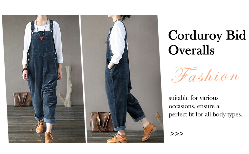 Amazon.com: Plus Size Corduroy Overalls for Women 2024