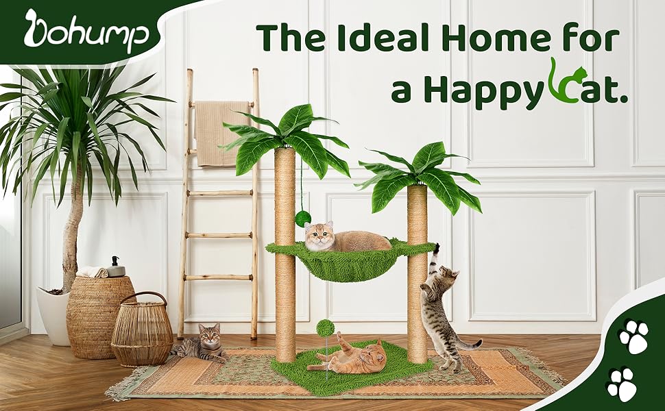cat tree with hammock, the ideal home for a happy cat