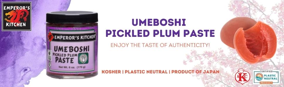 Emperors Kitchen umeboshi pickled plum paste kosher plastic neutral product of japan