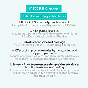 MTC bb cream k-beauty korean skin care make up cosmetic gift sunblock