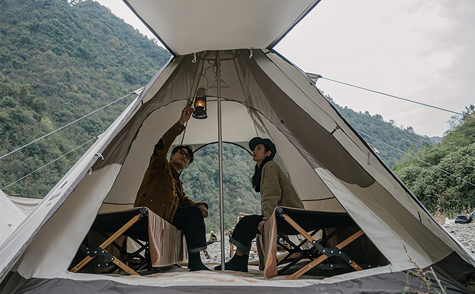 Naturehike ワンポールピラミッドテント3-4人用 Amazon.co.jp: Naturehike 3-4人用 六辺形ピラミッド型 ワン