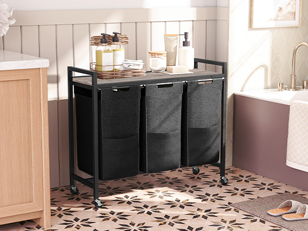 Amazon.com: HOOBRO Laundry Sorter 3 Section, Laundry Hamper