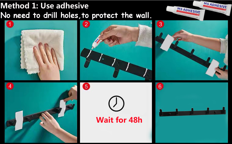 Sevenpers Coat Hooks Wall Mounted Coat Rack Heavy Duty Coat Hooks for