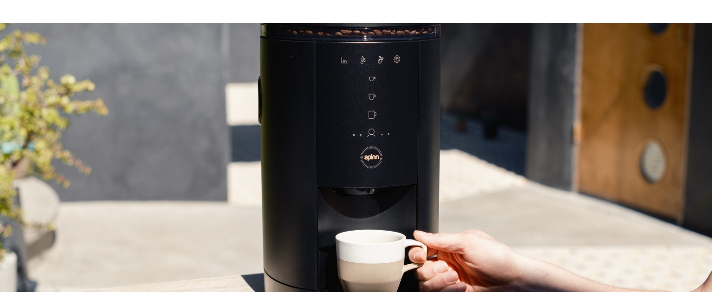 SPINN Espresso & Coffee Machine, Smart WiFi Automatic