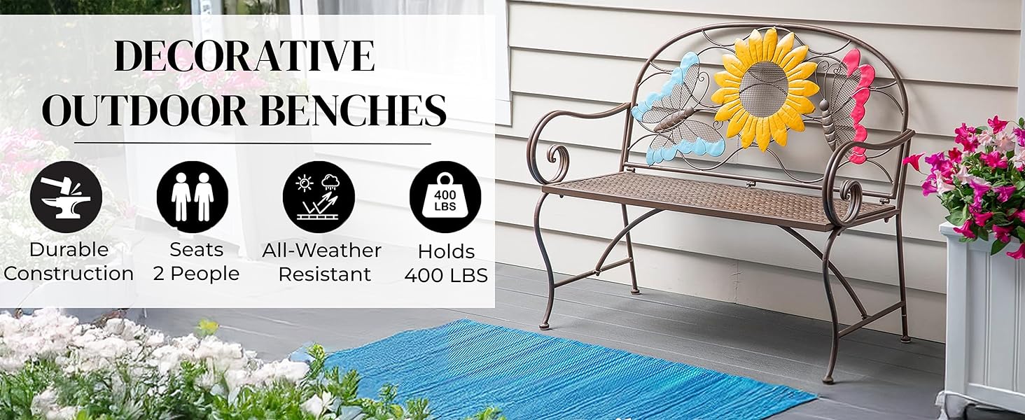 sunflower bench