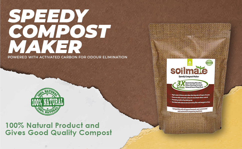 ORGANICA Soilmate Compost Maker Powder Microbes for Odourless and
