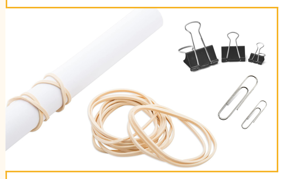 Mr. Pen Assorted Binder Clips, Paper Clips, Rubber Bands, Paper Clips