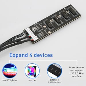 9pin header splitter usb header splitter 9pin USB Header