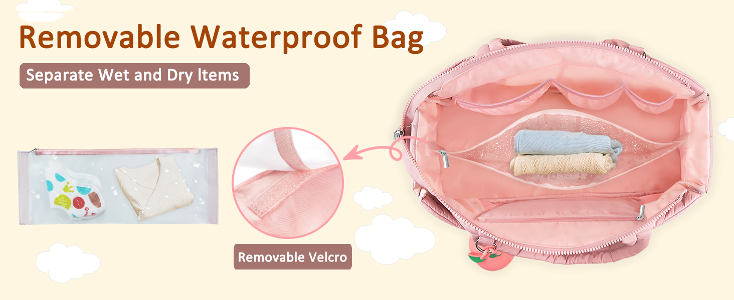 Removeable waterproof bag