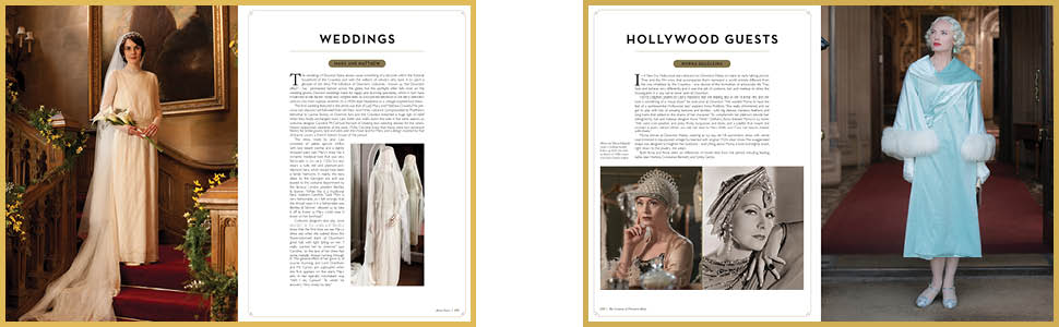 Costumes of Downton Abbey sample pages. 