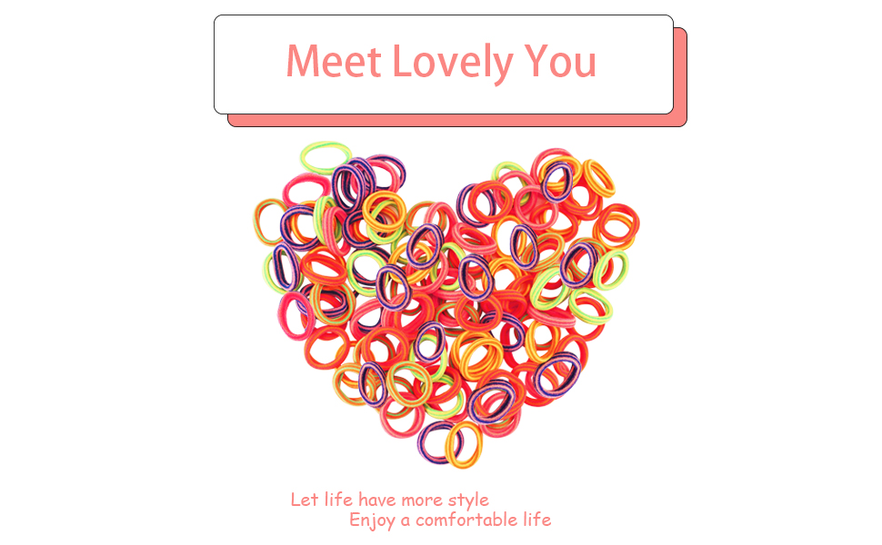 Baby Hair Ties-6 Colors Striped Style