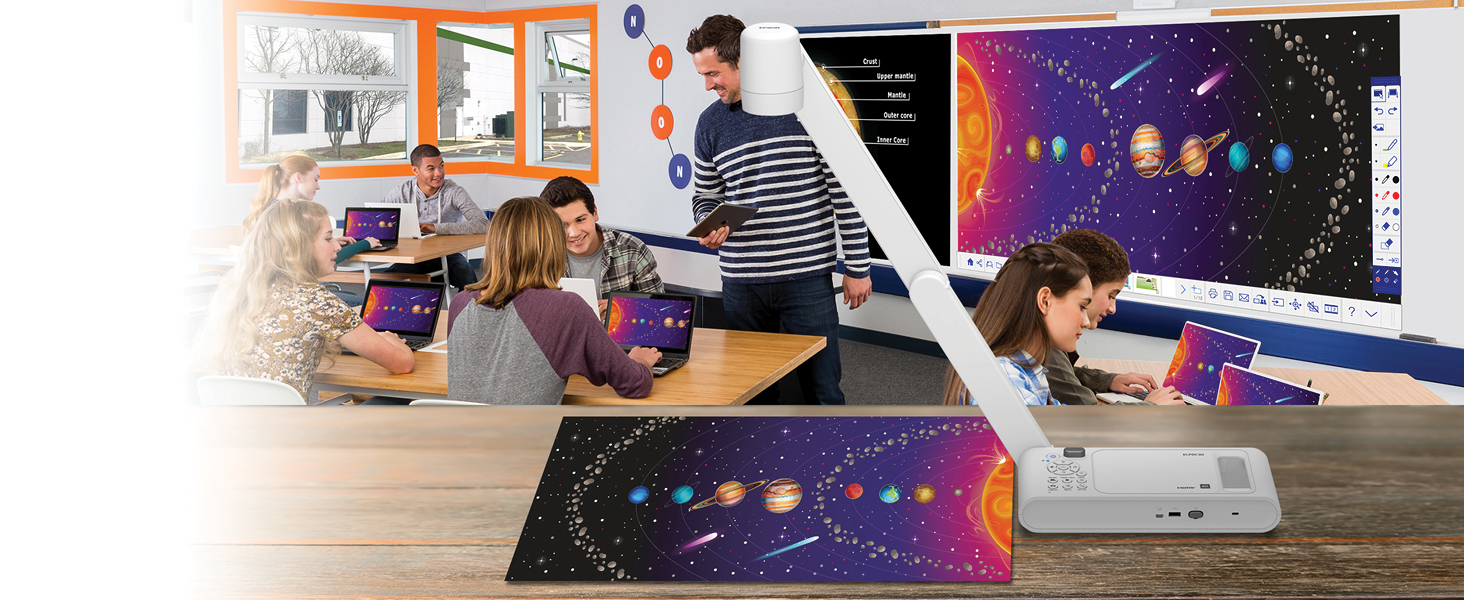 Display a variety of objects and materials