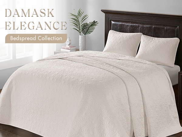 Amazon.com: Madison Park Quebec Reversible Damask Design