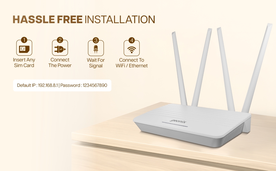 Geonix WiFi Router Hassle Free Intallation