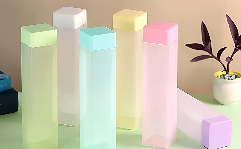 Square Shape Plastic Water Bottle