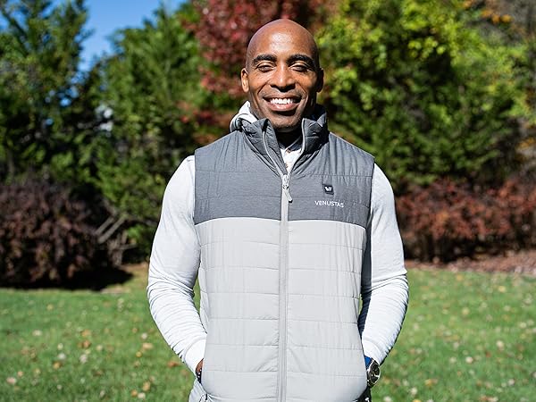 Venustas Men's Heated Vest with Battery, Up to 20 Hours of Warmth Venustas Men's Heated Vest with Battery, Up to 20 Hours of Warmth