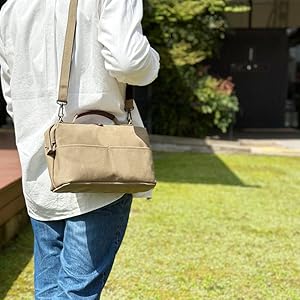 豊岡鞄 ダレスバッグ ショルダー ブラウン ベージュ ボストンバッグ Amazon | [toyookanokaban] ダレスボストンバッグ 撥水 帆布