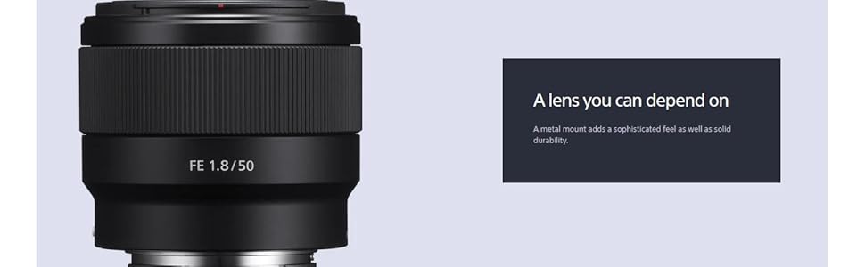 Sony Fe 50mm F1.8 Lens (SEL50F18F/2), Black : Amazon.ca