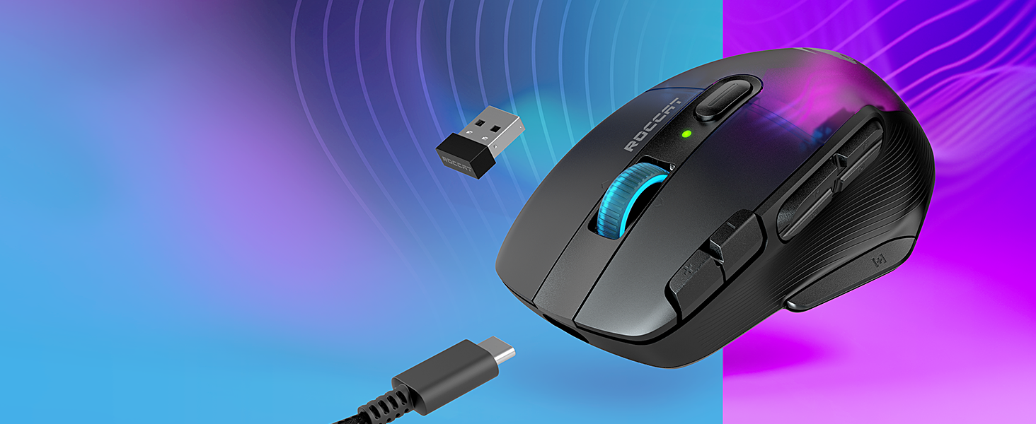 Roccat Kone XP Air – kabellose Gaming-Maus mit optischem Sensor mit 19. ...