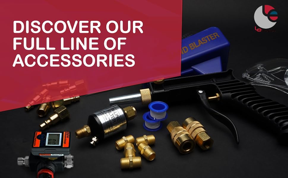 LE LEMATEC Sand Blaster Gun Kit for Paint Removal, Metal Rust Remover