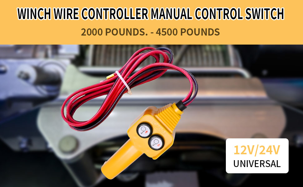 Zreneyfex Wired Winch Control Handle, Winch Wired Controller Hand