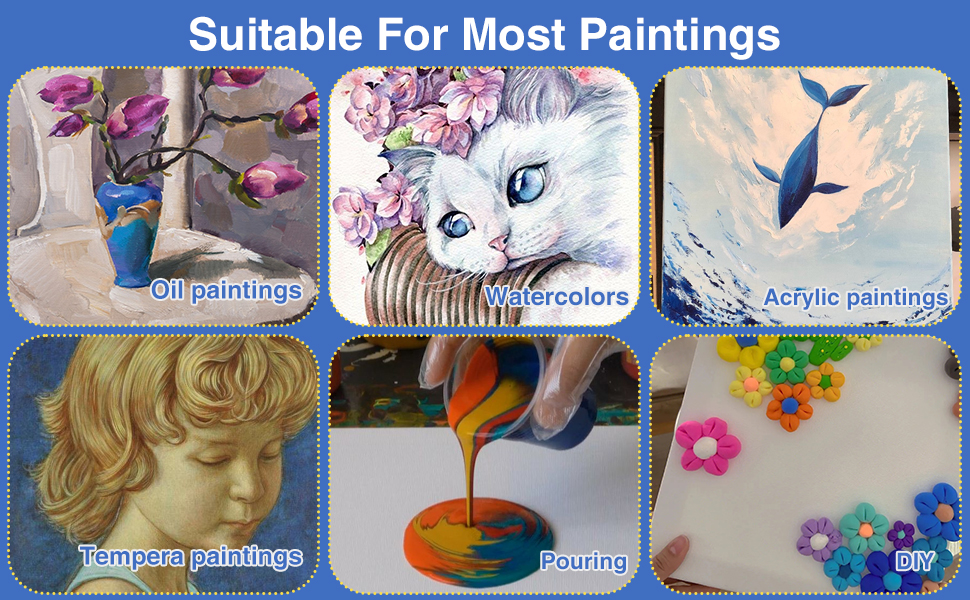 ESRICH Canvases for Painting 8Pack Canvas Panels with 8x10