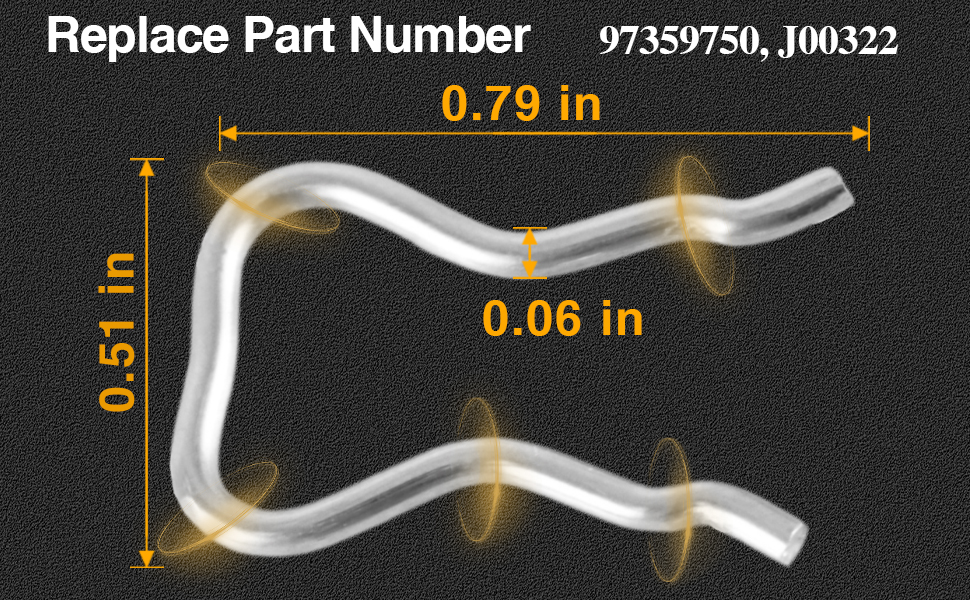FUSCH 10 Pcs Diesel Return Line Injector Clips Compatible with Chevrolet Express