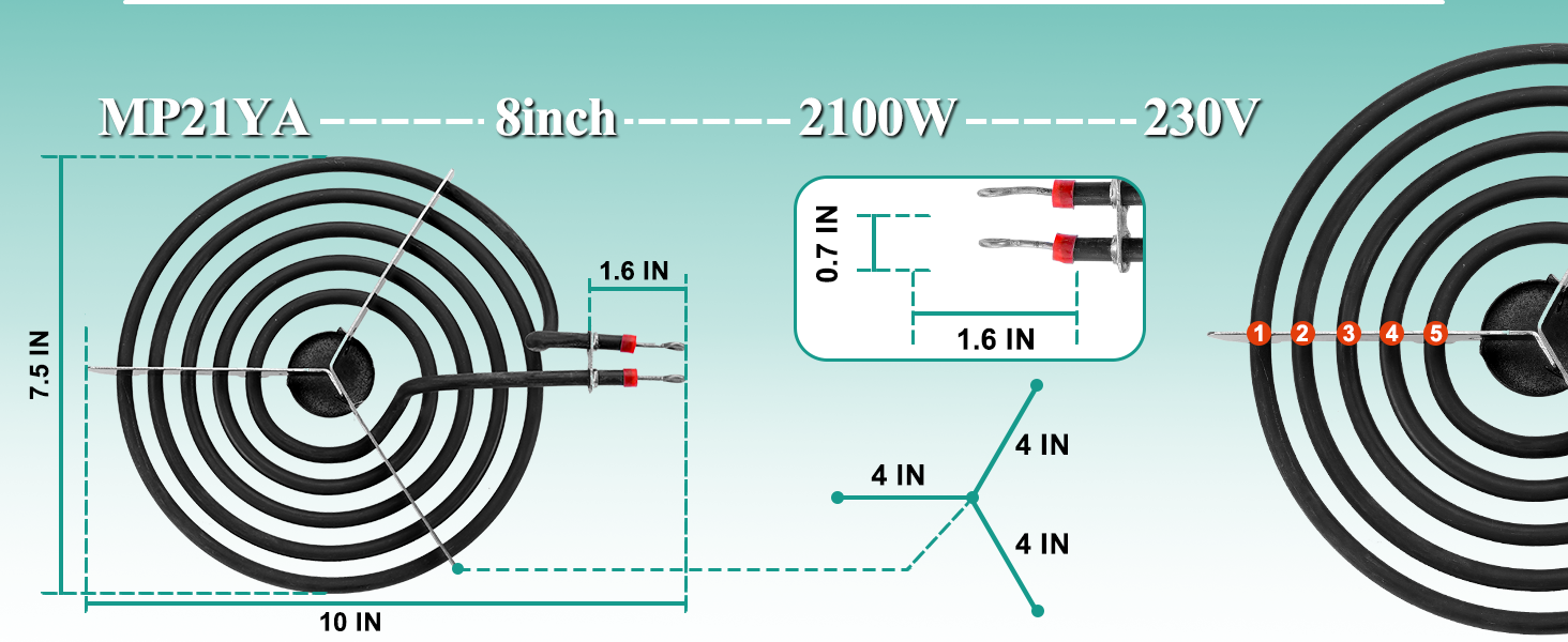5304430149 5304430150 Porcelain Drip Pan Set & MP22YA