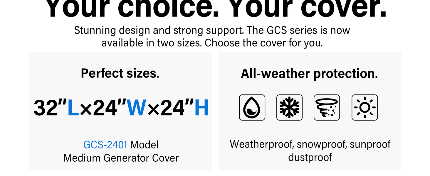 running generator covers
