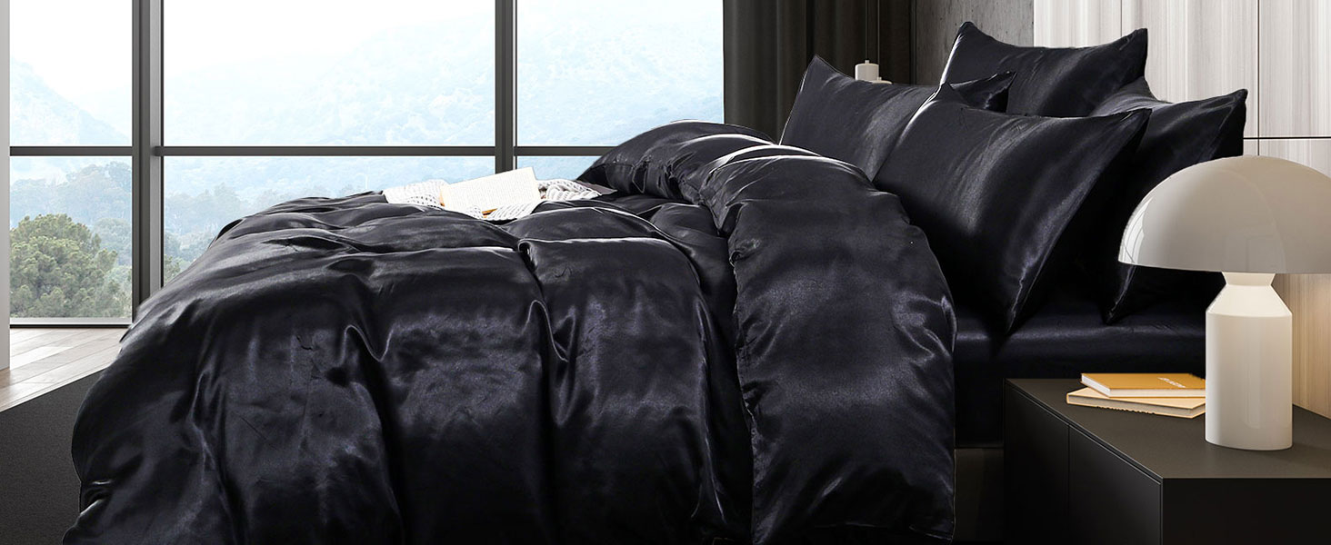 Satin Silk 6 PCS Duvet Cover