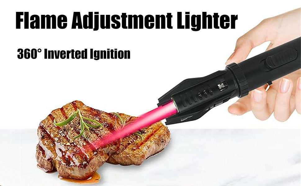 Outdoor Windproof Straight Flame Lighter