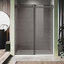grey glass shower door